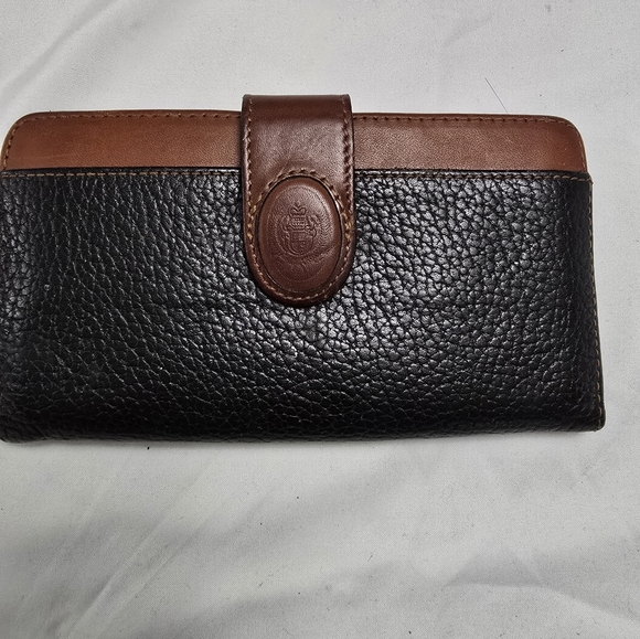 Liz Claiborne Checkbook Wallet black/brown - Picture 1 of 7